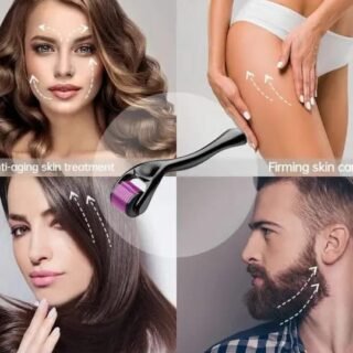 Pack of 2 Derma Roller Facial & Hair Therapy Microneedle Hair Regrowth Beard Growth Anti Hair Loss Treatment Thinning