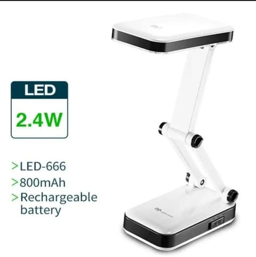 Portable Folding LED Desk Lamp with Adjustable Brightness Travel-Friendly Study Reading Light