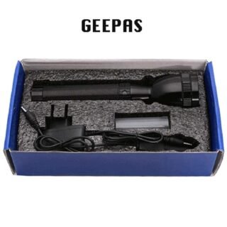 NEW EMERGENCY GePass Rechargeable LED Flashlight 100 000 Hours of LED Life Long Range Beam CREE LED Outdoor and Indoor Lights Bright Light Camping Torch | GeePas RL 601