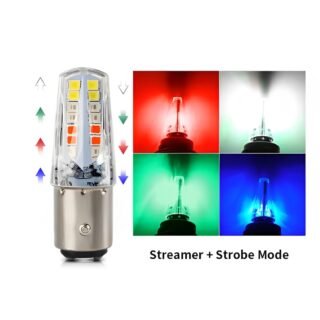LED Backlight Bulb 6 Functions 4 Colors - Perfect for Bikes CD 70 CG125 Cars and Jeeps