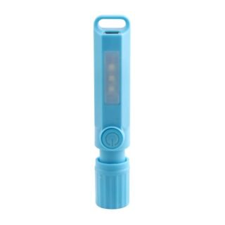 XJ-808 Multifunctional ABS LED Pocket Work Light New Design Portable USB Torch Flashlight Outdoor Emergency Camping Use EDC Flashlight Random Color