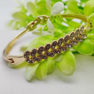 Imported Adjustable Leafy Crystal Bracelet ? Elegance Redefined | Best Quality Artificial Bracelet For Girls & Women | Bracelet For Every Occasion | Elegant Design