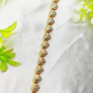 1 Piece Imported Exquisite Adjustable Heart Crystal Bracelet ? Imported Elegance | Best Quality Artificial Bracelet For Girls & Women | Bracelet For Every Occasion | Elegant Design