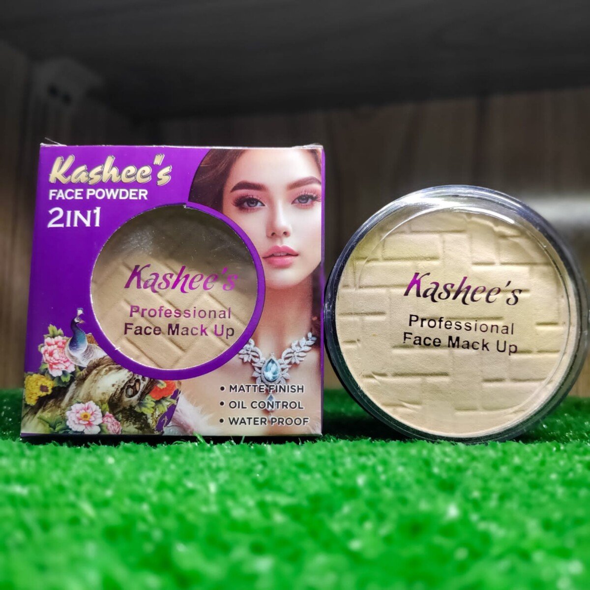 2 In 1 Kashees Face Powder | Waterproof Oil Control | Best Face Powder for Your Skin
