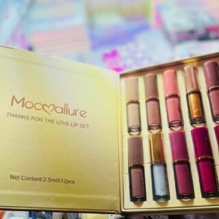 12 Pcs Mocallure Transparent Clear Lip Gloss | High Pigment Lipgloss Set | Best Quality Lipgloss Set