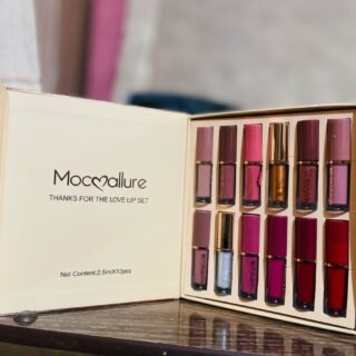 12 Pcs Mocallure Transparent Clear Lip Gloss | High Pigment Lipgloss Set | Best Quality Lipgloss Set