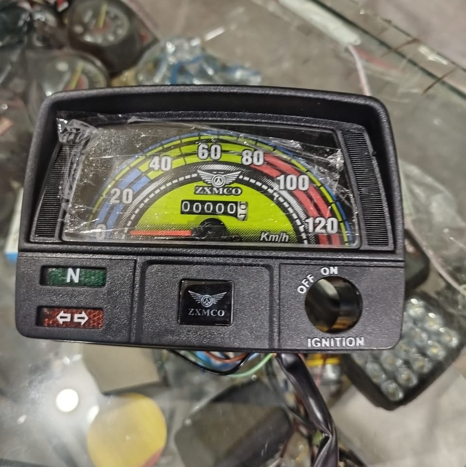 Zxmco motorcycle Speedometer with led lights for CD70 Motorcycle For all 70 cc Bike