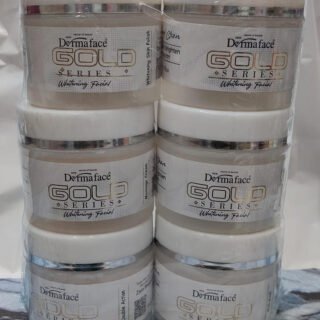 Derma Face Gold Series Whitening Facial 6 steps Whitening And Glowing Facial Kit