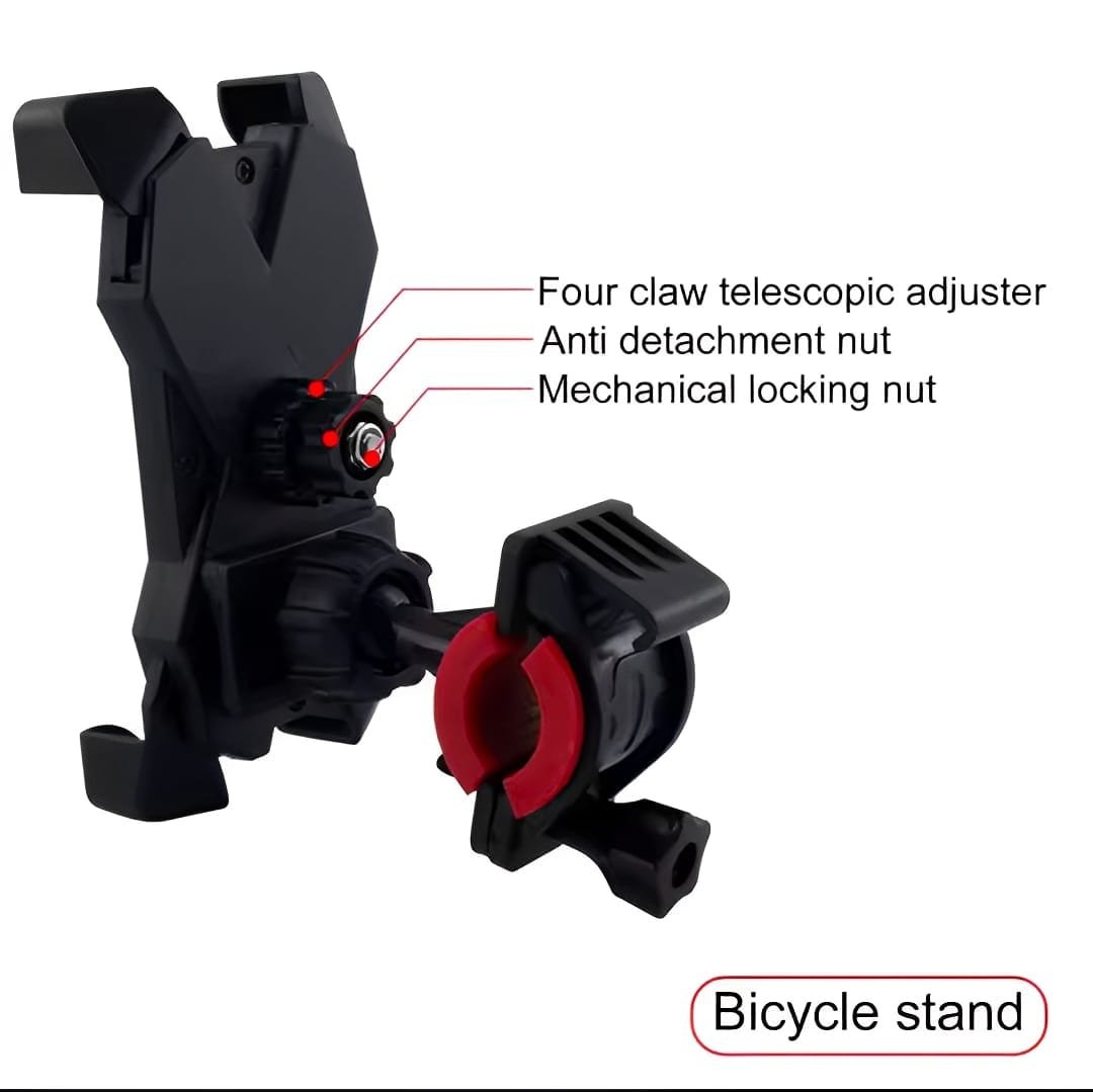 Mobile Phone Holder Stand for Bicycle Motorcycle Universal 360 Rotation Mount random color