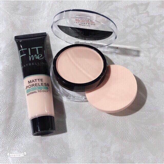 2-in-1 Makeup Deal Liquid Foundation Face Powder Combo for Smooth Flawless Finish Budget-Friendly Beauty Set - Ivory Shade