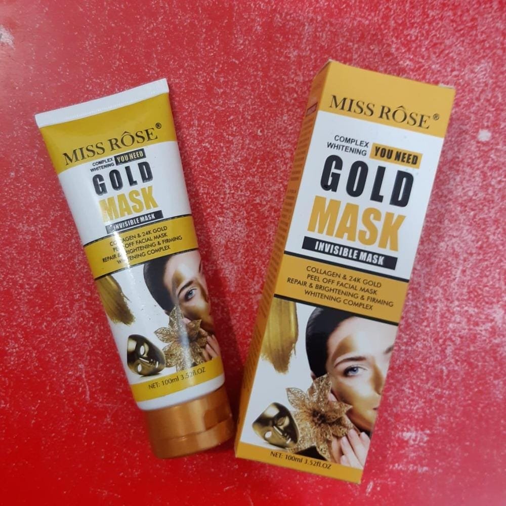 Miss Rose Original Gold Mask | Invisible Mask Collagen 24k gold peel of facial mask repairing Brightening firming whitening complex