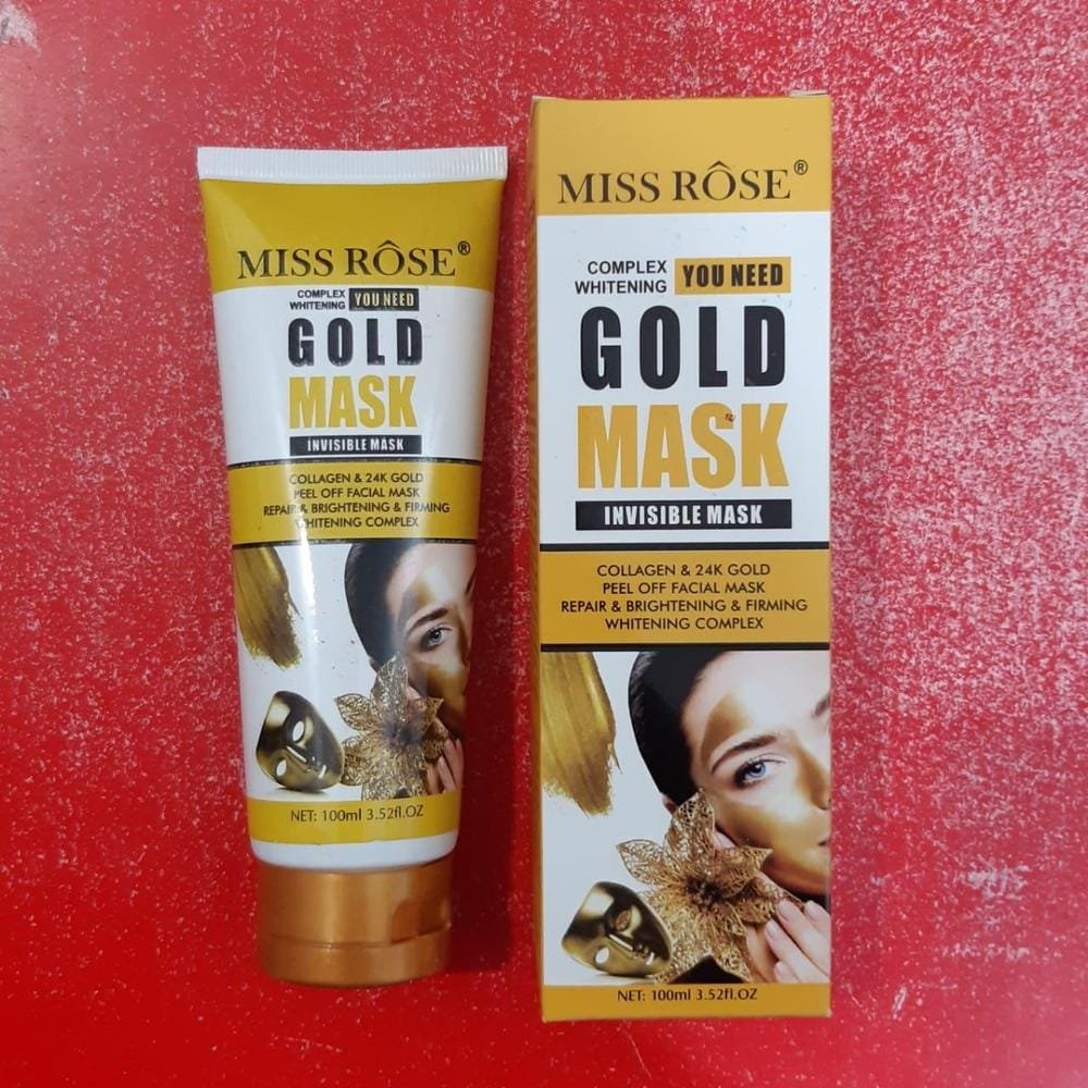 Miss Rose Original Gold Mask | Invisible Mask Collagen 24k gold peel of facial mask repairing Brightening firming whitening complex