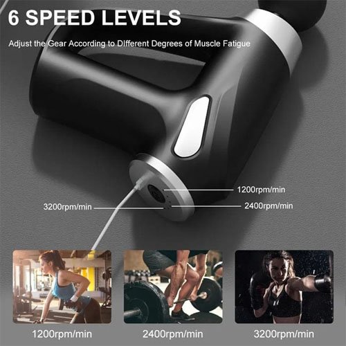 New Imported KH-810 Mini Facial Gun Rechargeable Handheld Muscle Massager random color