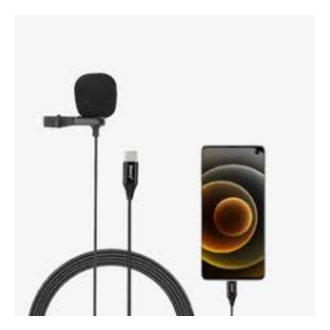 Jmary TikTok Type-c Lavalier Microphone with Clip Compatible Mobile Laptop Tab etc