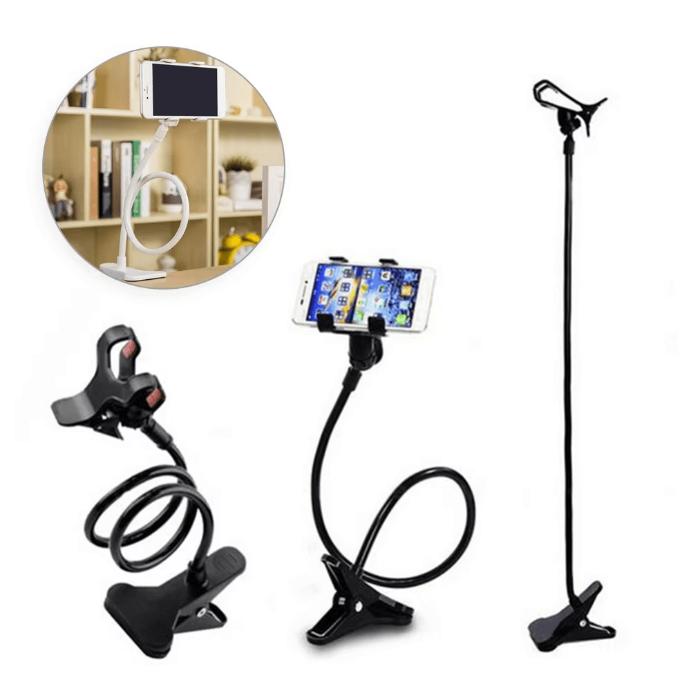 Mobile Phone Stand Holder Flexible and Power Full Grip - 360 Degree Rotating Mobile Stand Bedside Able Lazy Snake Mobile Phone Holder - Random Color Cartflix.pk