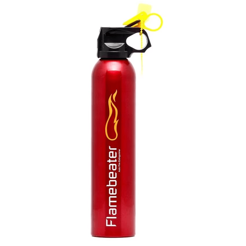 Universal Motorcycle Fire Extinguisher Bottle 500gram - Heavy-Duty Metal Body with Mounting Bracket Fits All Bikes Motorcycles Compact Emergency Safety Tool Random Color Cartflix.pk