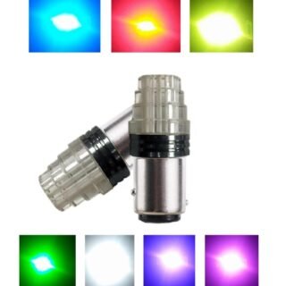 1 Pc LED Bike Back Light Flasher Bulb | Motorcycle Back Light Flasher Bulb | Multi color lights Flasher for bike