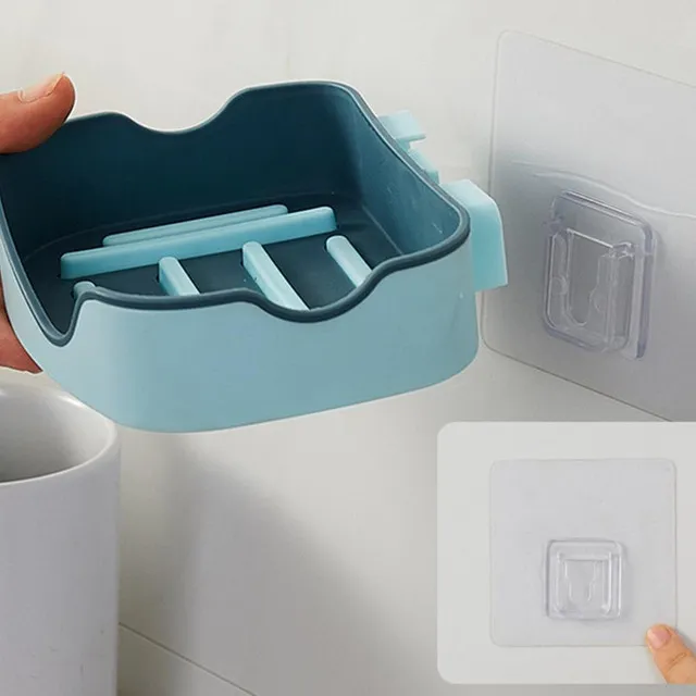 Wall Mounted Soap Dish Holder For Bathroom | Wall Mounted Soap Bar Holder Rack For Shower Wall Kitchen Bathroom Random Color