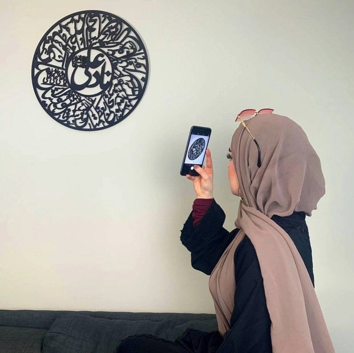 3D Calligraphy Nad-e-ali large Size | Islamic Wall Art | Nad-e-ali Frame | Nad-e-ali Frame For Home Decor Office Decor | Wooden Wall Art 24 x 24 Cartflix.pk