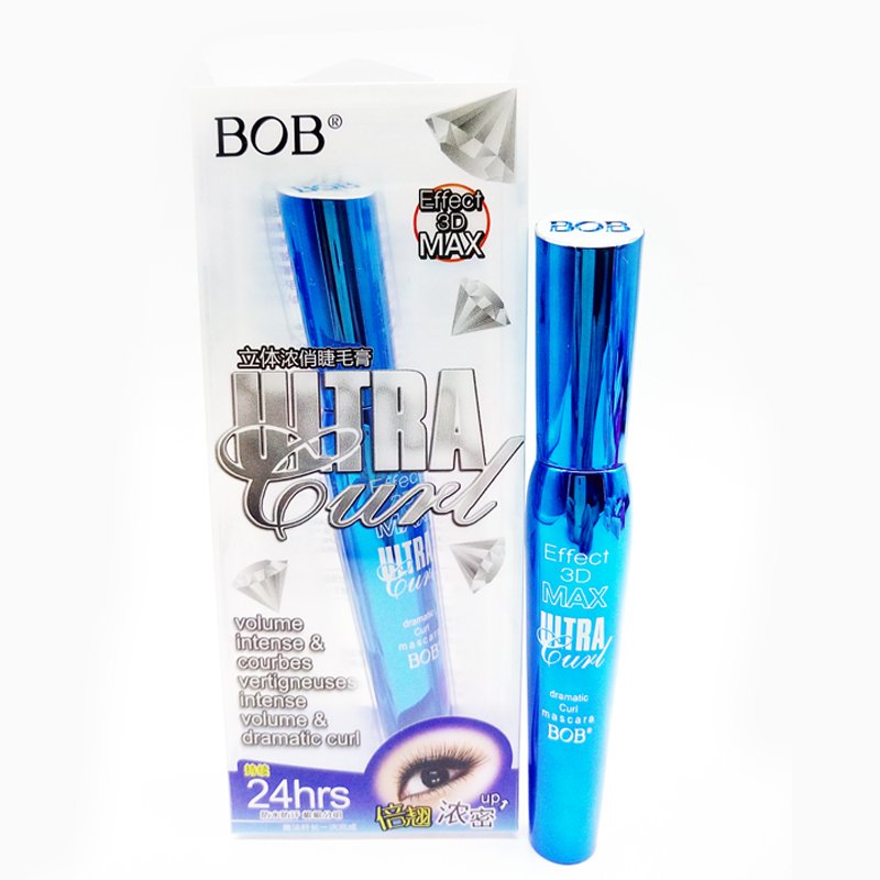 Waterproof BOB 3D Effect Ultra Curl Eye Mascara | Waterproof, Long-lasting, Eyelash Lengthening & Thick Curling | Best Quality Mascara ( 1 pcs Black )