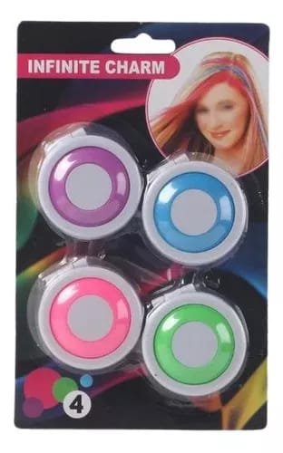 Pack Of 4 Temporary Hair Chalks  4 Colors Hair Dye Powder Temporary Hair Styling Chalk Salon  Hair Dye Powder Cake Washable