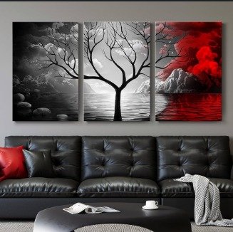 set of 3 Motivational sticky wooden frames for home office wall decore / sticky phototiles