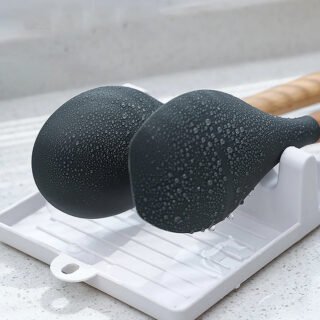 Spoon Rest (Plastic)   - Kitchen Utensil Rest (Random Color)