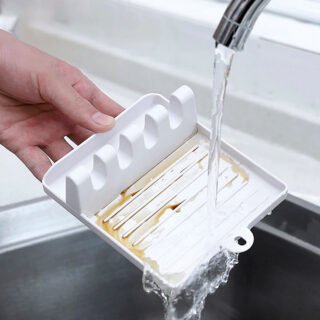 Spoon Rest (Plastic)   - Kitchen Utensil Rest (Random Color)