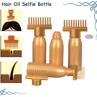 Hair Oil Applicator Bottle Root oiling Comb bottle for Hair Coloring Shampoo Oiling Dye and Scalp Treatment for home commercial Empty Bottle Cartflix.pk
