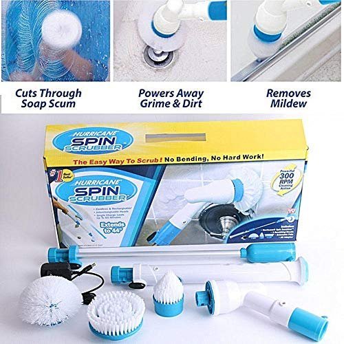 Spin Scrubber (Tiles Cleaning Brush) chargeable Cartflix.pk