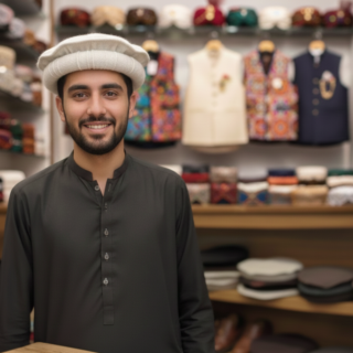 Peshawari Cap Traditional Style Durable Fabric Comfortable Fit Elegant Look Perfect Choice For Daily Wear Travel And Household Needs (Random Color) Cartflix.pk