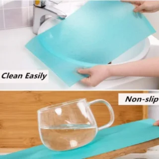 Refrigerator Mats Shelf Liners Plastic Refrigerator Liners Washable Can Be Cut Waterproof Refrigerator Pads Fridge Mats Drawer Table Placemats Multi Colors