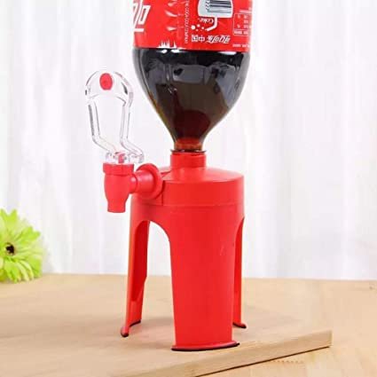 Cold Drink Dispenser Stand with Tap | Bottle Beverage Dispenser Stand with Tap/Plastic Bottle Dispenser Fountain for Cold Drink & Fizz Saver | Party Bar Buffet Dispenser for Home,Picnic/ Cartflix.pk