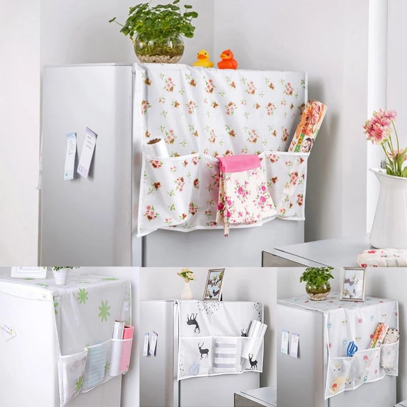 Anti-dust Waterproof Oil-proof Refrigerator Fridge Cover (Random Design)Made in china Cartflix.pk