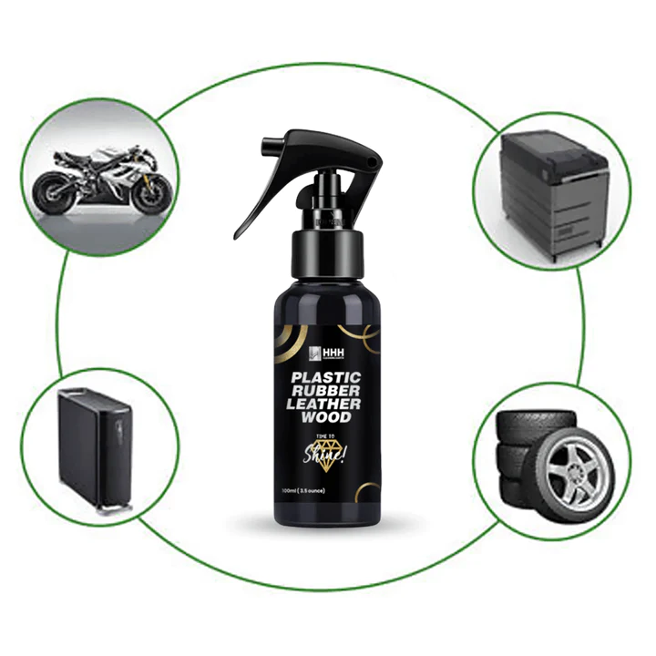 Shining spray (spray for Shinning) 100ml used on leather/Rubber/plastic/wood