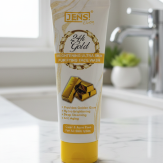 Jens Choy 24K Gold Brightening Ultra Skin Purifying Face Wash Providing Radiant Glow With Gentle Cleansing And Nourishing Care - 100ML Cartflix.pk