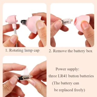 1Pc Mini Led Clamp Reading Lamp Night Lights (Random color) Cartflix.pk