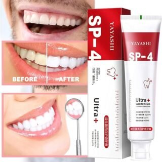 Yayashi Sp-4 Ultra Whitening Toothpaste Probiotic Stain Remover 100ml / Stain Removing Toothpaste, Protects Gums Freshens Breath, for Everyone Cartflix.pk