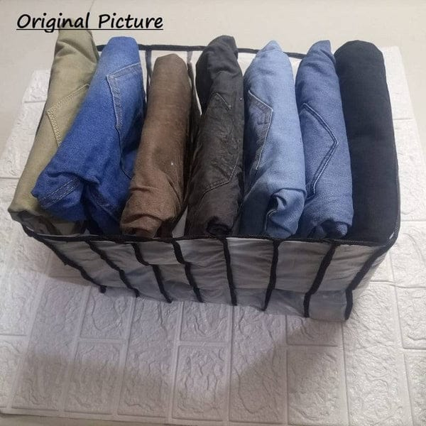 Large Size 7 Grids Washable Wardrobe Clothes Organizer Cartflix.pk
