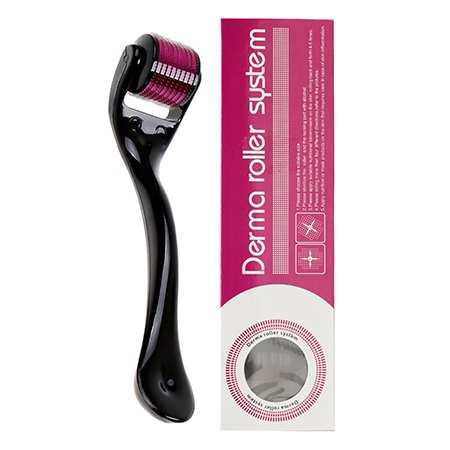Derma Roller 540 Titanium Needle (0.5mm) Facial & Hair Therapy Microneedle Hair Regrowth Beard Growth Anti Hair Loss Treatment Thinning Cartflix.pk