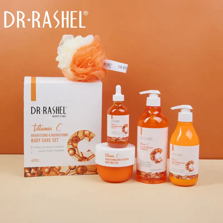 Dr.Rashel Vitamin C Brightening & Nourishing 4-Pieces Body Care Set Gift Box Body care set Cartflix.pk