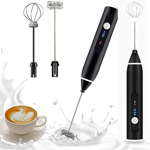 Rechargeable Electric Coffee Mixer Egg Beater Quick Frothing Action Cartflix.pk