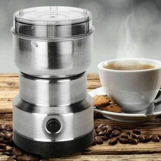 MULTI PURPOSE ELECTRIC COFFEE GRINDER AUTOMATIC COFFEE SPICE GRINBEANDER STAINLESS STEEL - 150 Watts Cartflix.pk