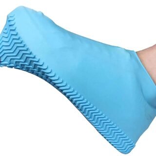 Rain Boot Thicken Waterproof Silicone Gel Shoe Cover Rain Color random