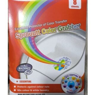 Sprouutt Color Grabber - 8 Sheets Stain Remover | Protects Laundry From Color Runs or Bleeds | Color Catcher, Dye Trapping Sheet