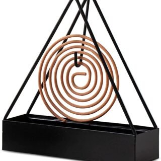 Triangular Mosquito Coil Holder, Spiral Mosquito Coil Holder Insect Repellent Incense Rack (random color) Cartflix.pk