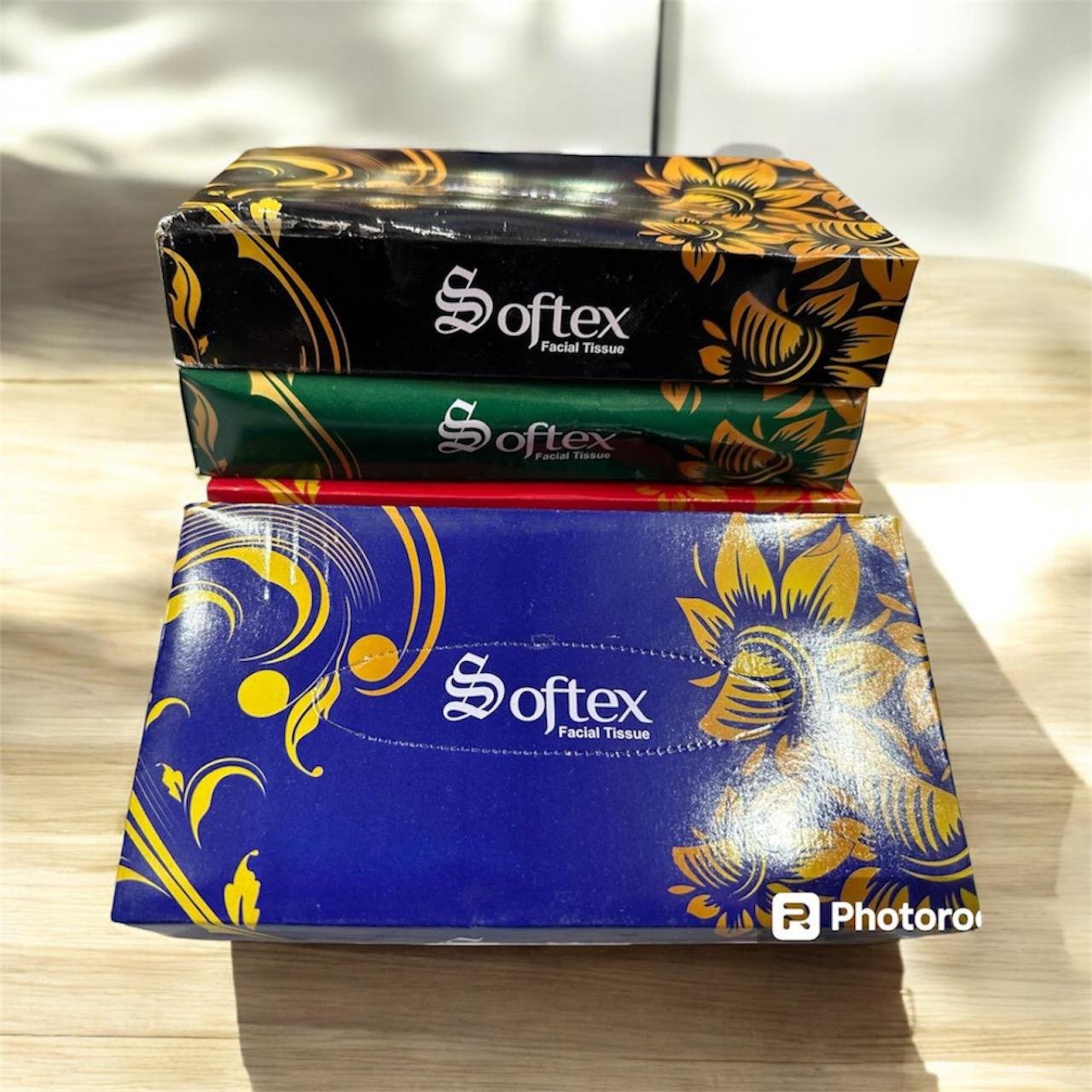 Pack Of 5 Softex Facial Tissue Box 50 Pulls Per Box