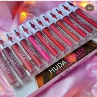 Pack Of 12 Multicolor Lip Gloss Huda Beauty For Girls And Women Cartflix.pk
