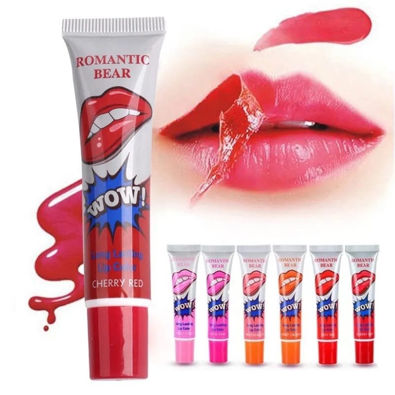 (pack of 6 ) 6pcs Peel Off Liquid Lipstick Waterproof & Long Lasting Lip Tint Cartflix.pk