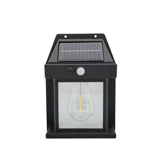 Solar Tungsten Filament Lamp - Outdoor Waterproof Intelligent Induction Wall Lamp for Courtyard, Garden, Villa Lighting, and Night Light